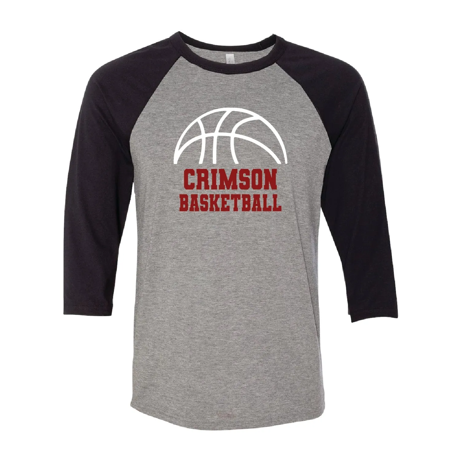 Maple Grove Basketball Unisex Three-Quarter Sleeve Baseball Te