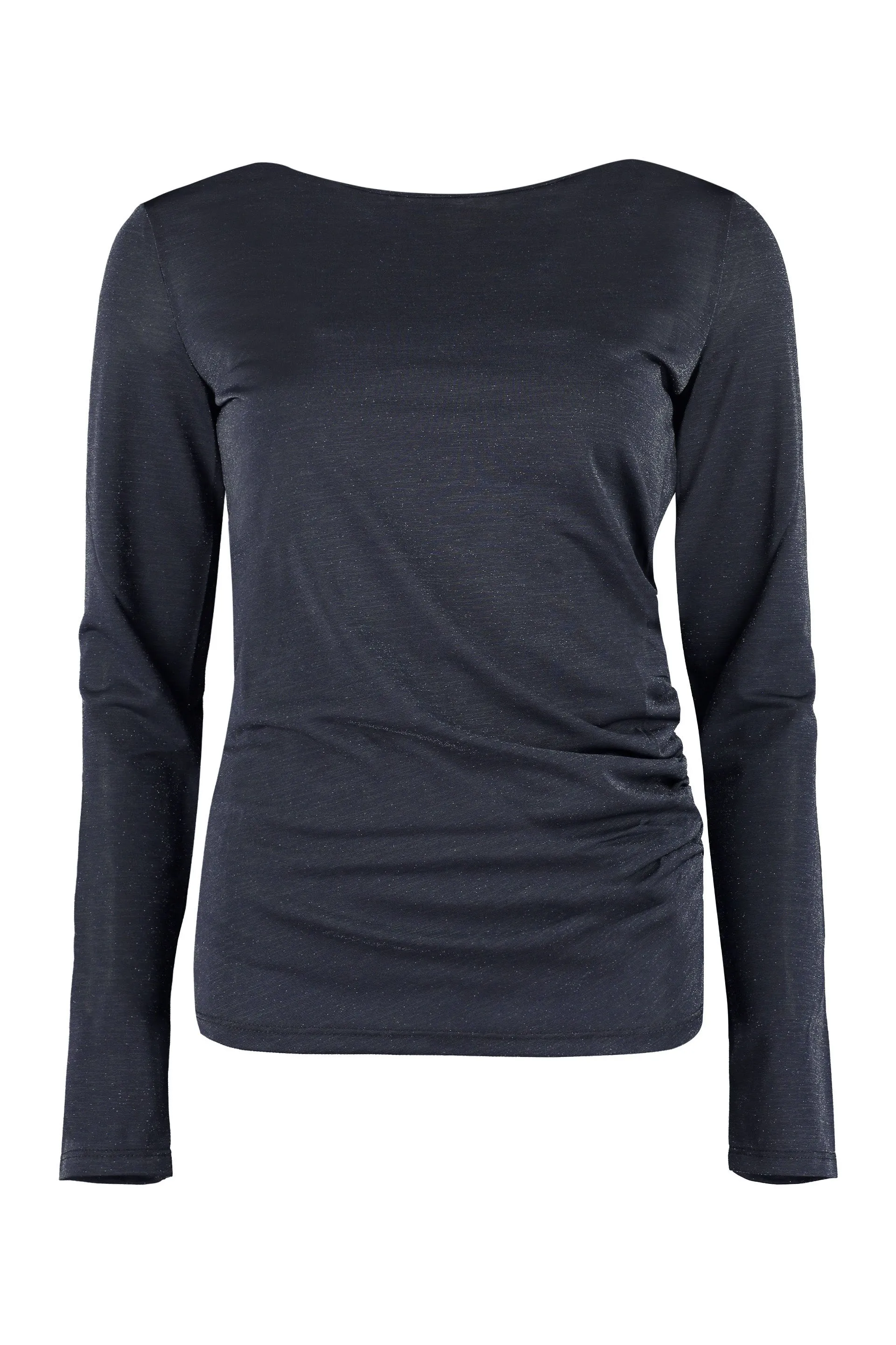 Max Mara Studio Gather Detailed Jersey Top