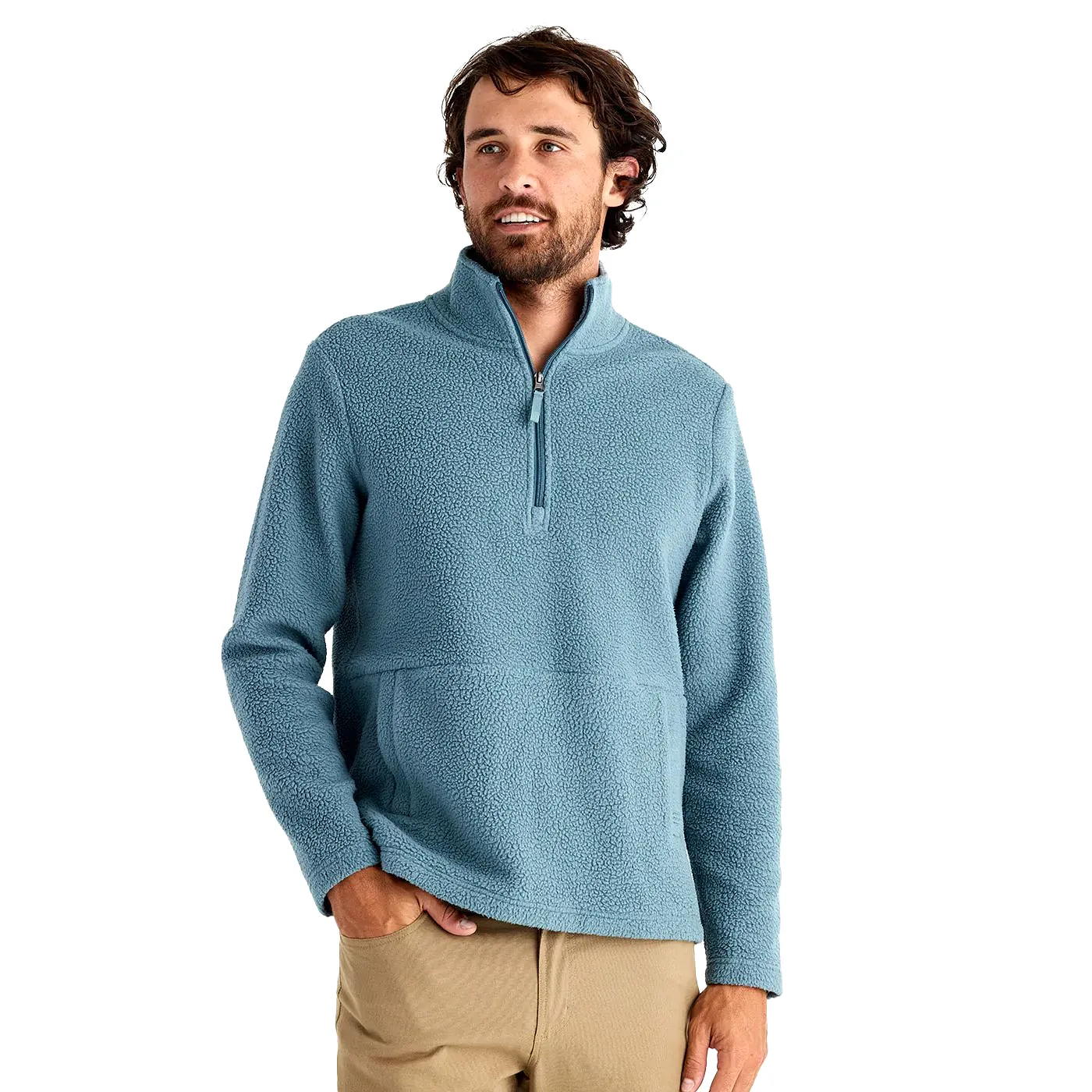 Men's Bamboo Sherpa Fleece Quarter Zip