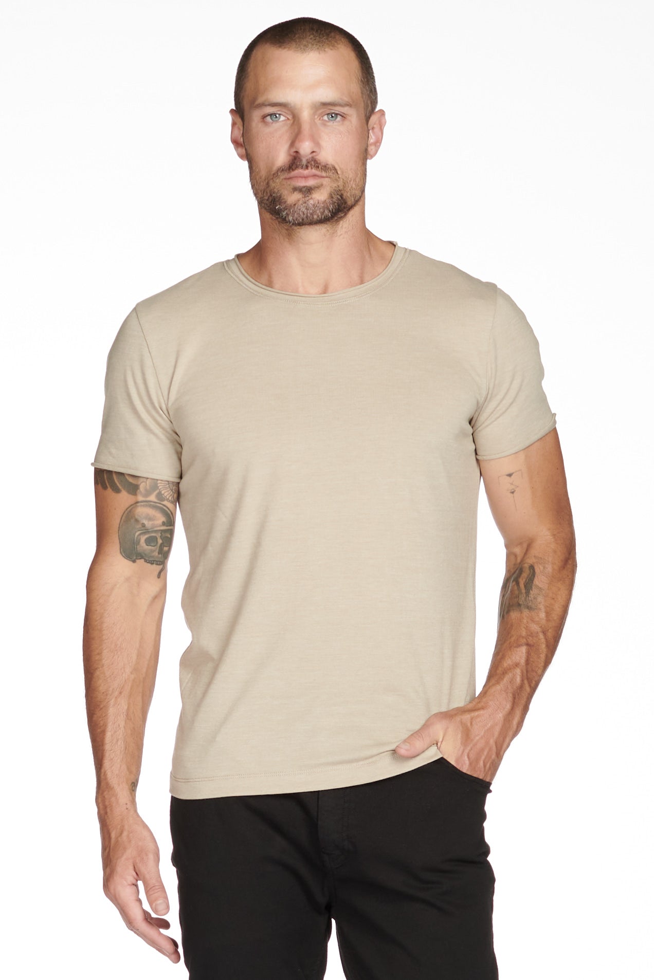 Men's Brolin Raw Neck Crew Tee