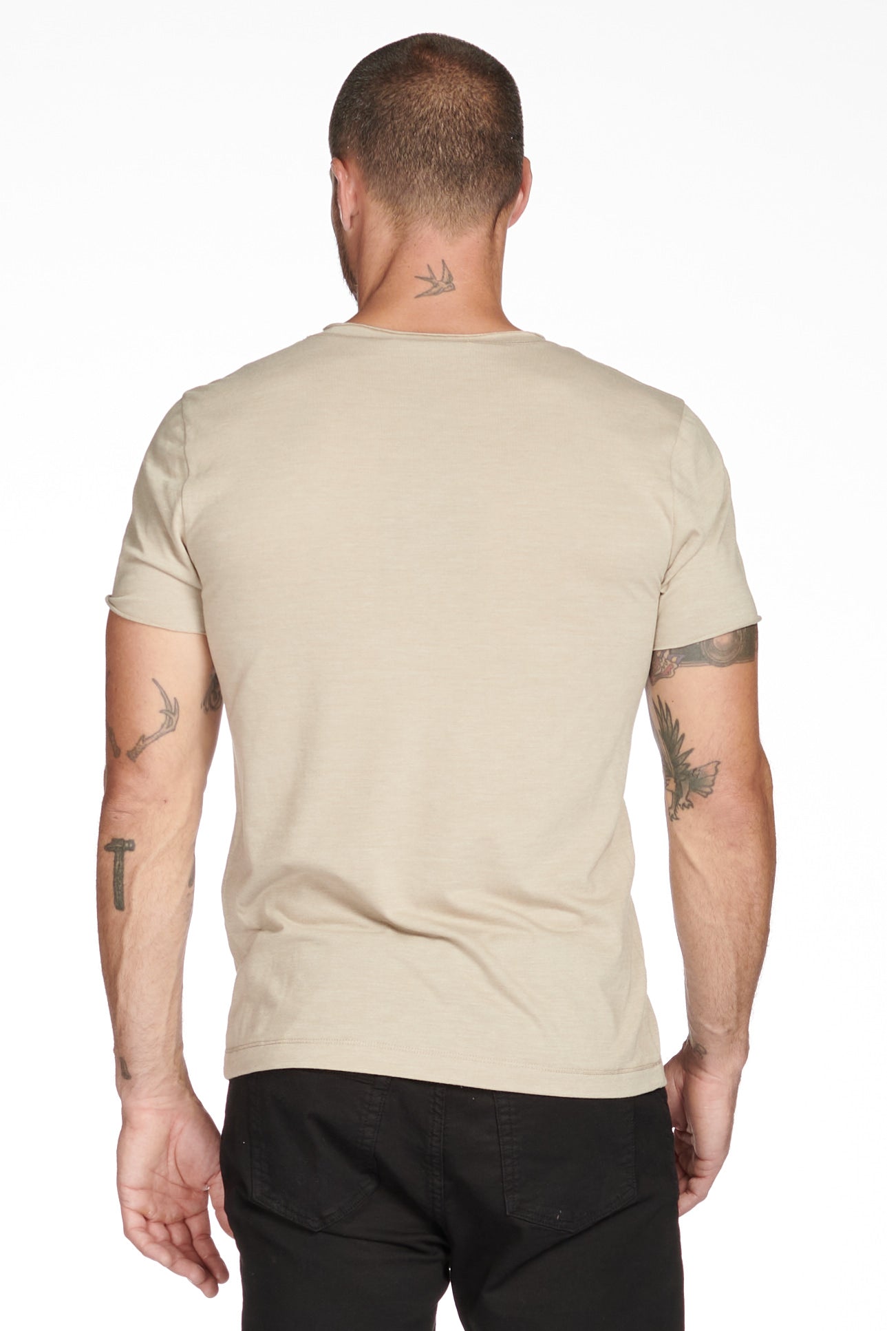 Men's Brolin Raw Neck Crew Tee