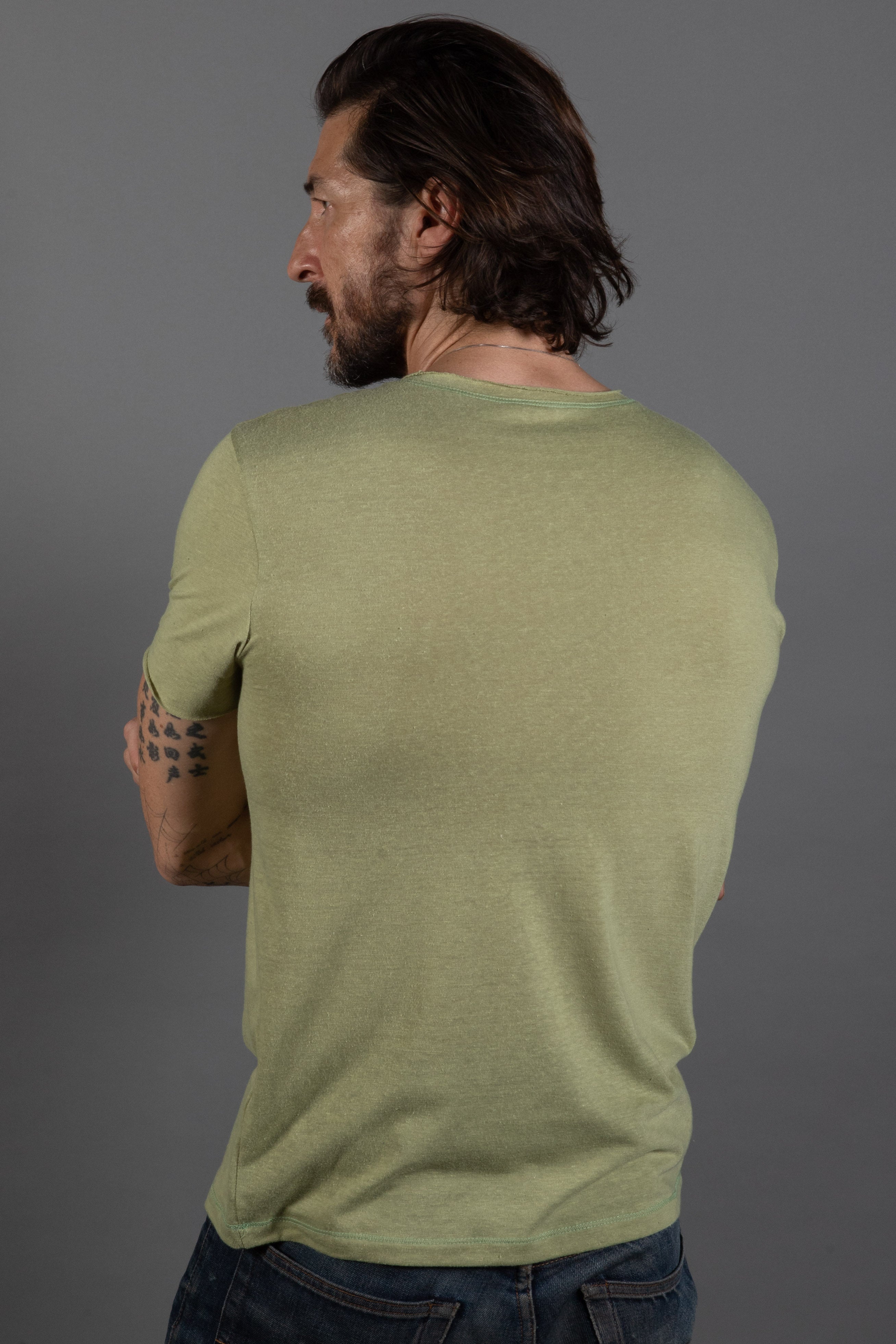 Men's Brolin Raw Neck Crew Tee