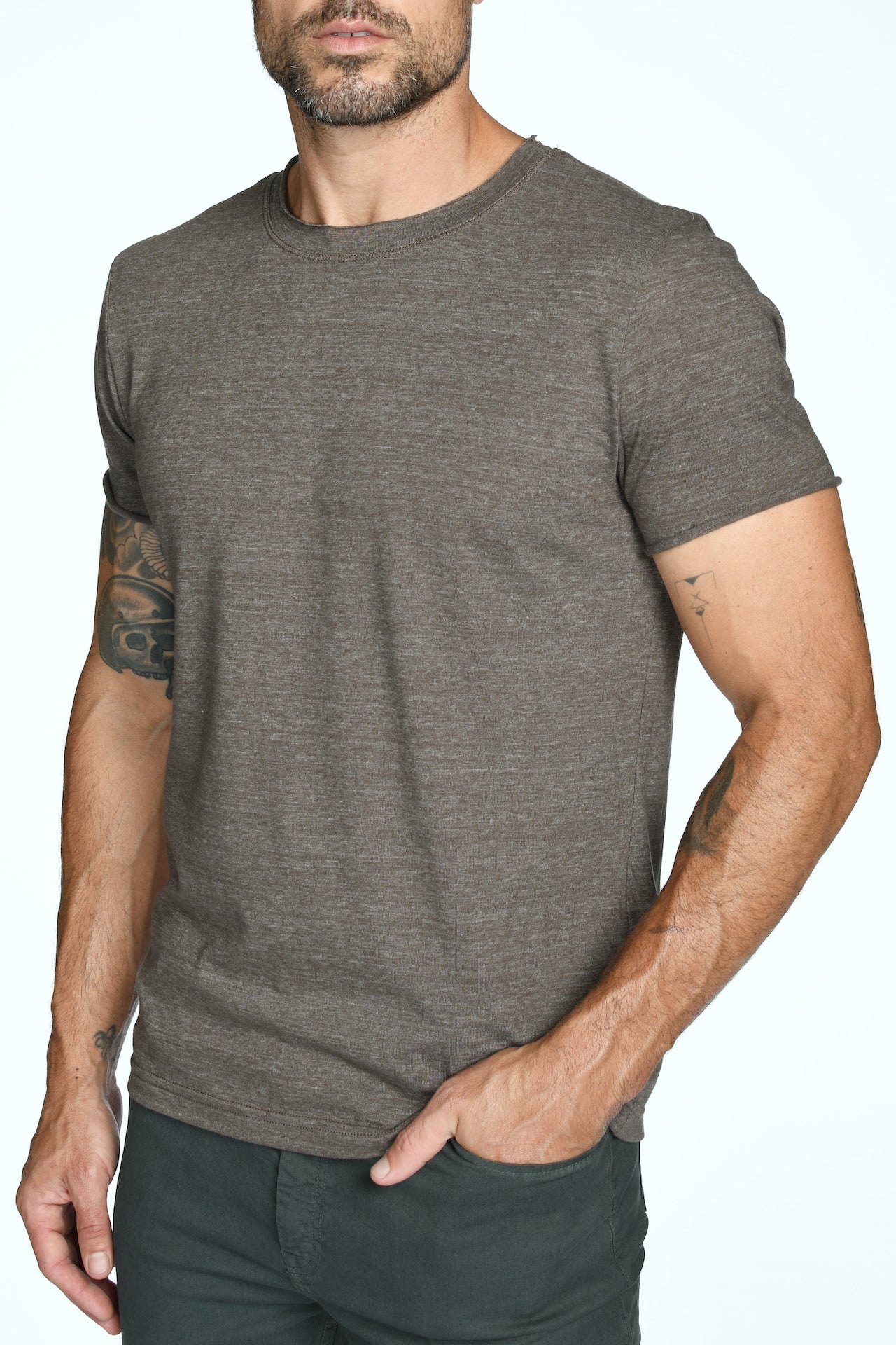 Men's Brolin Raw Neck Crew Tee