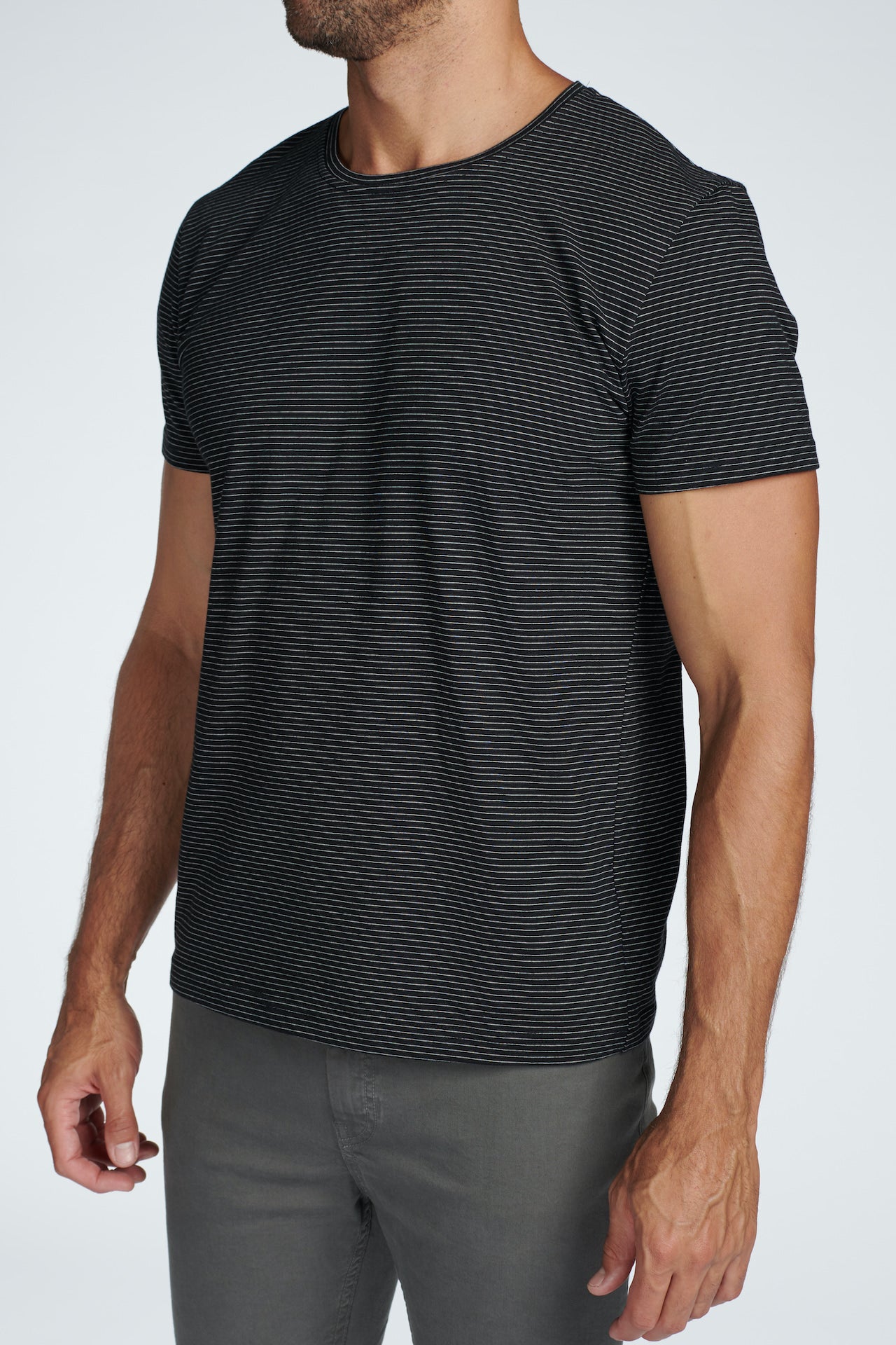 Men's Crew Neck Stripe Tee