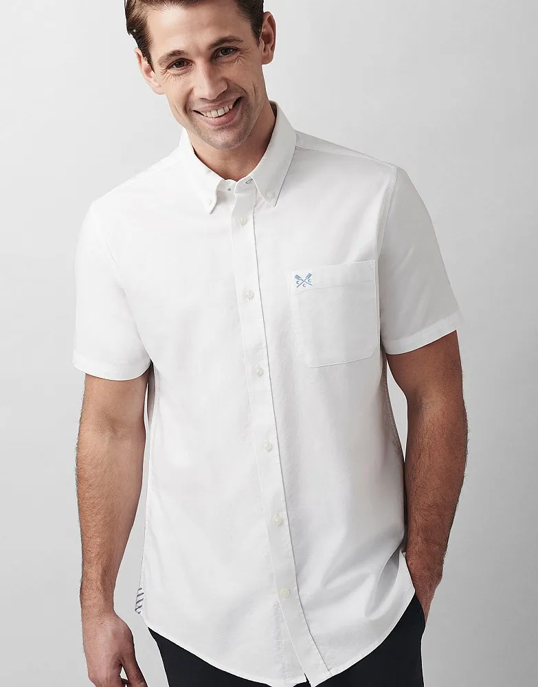 Men's Heritage Short Sleeve Classic Fit Oxford Shirt from Crew Clothing Company