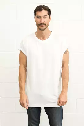 Men's Modal Hi-Lo Crew Neck Tee