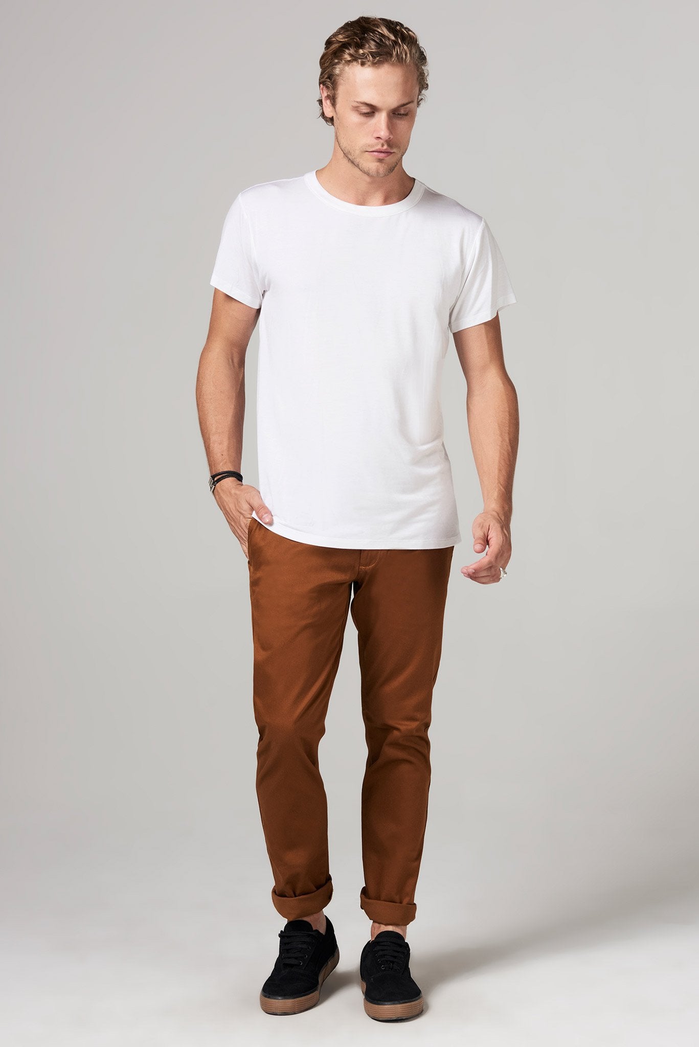 Men's Modal Relaxed Crew Neck Tee