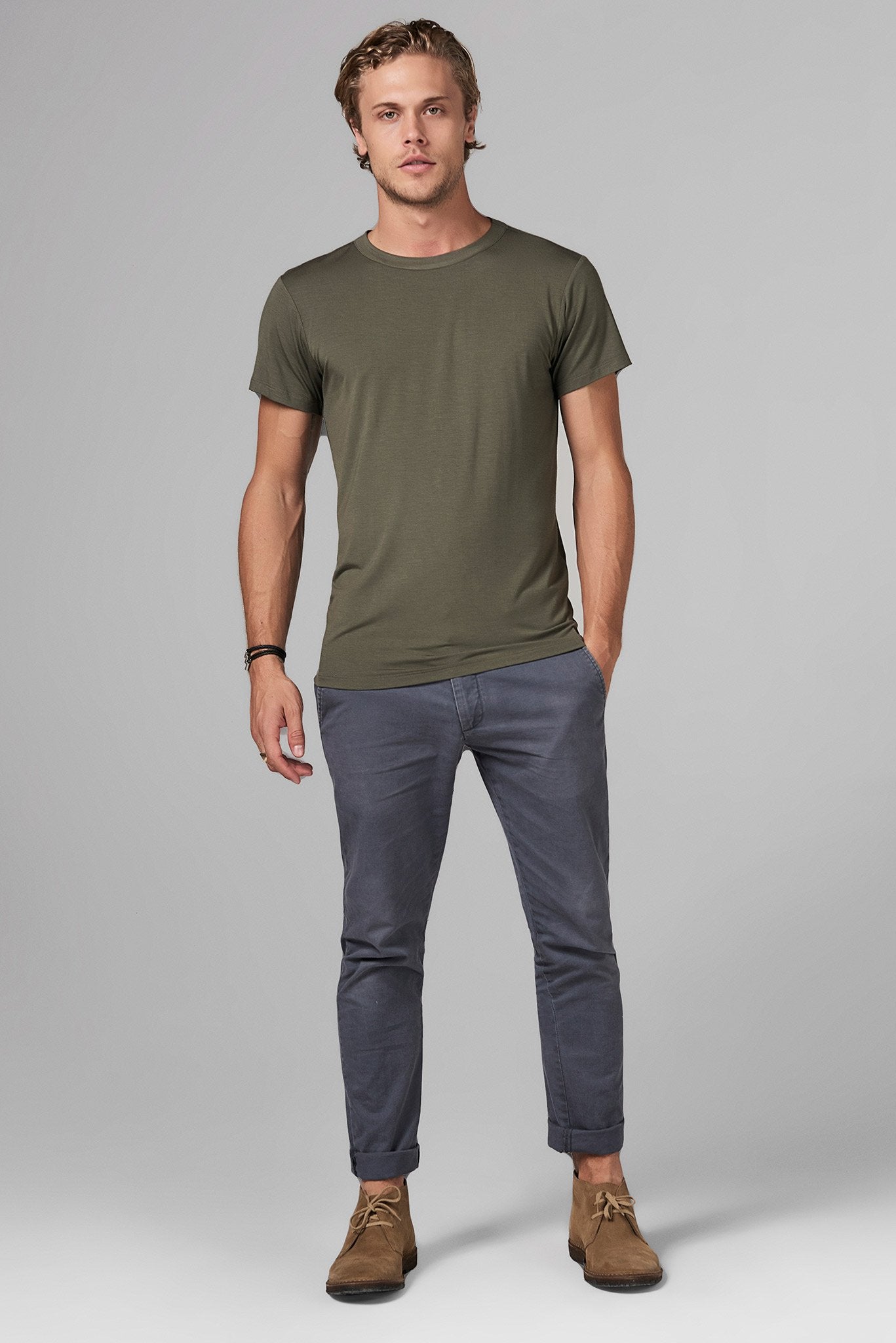 Men's Modal Relaxed Crew Neck Tee