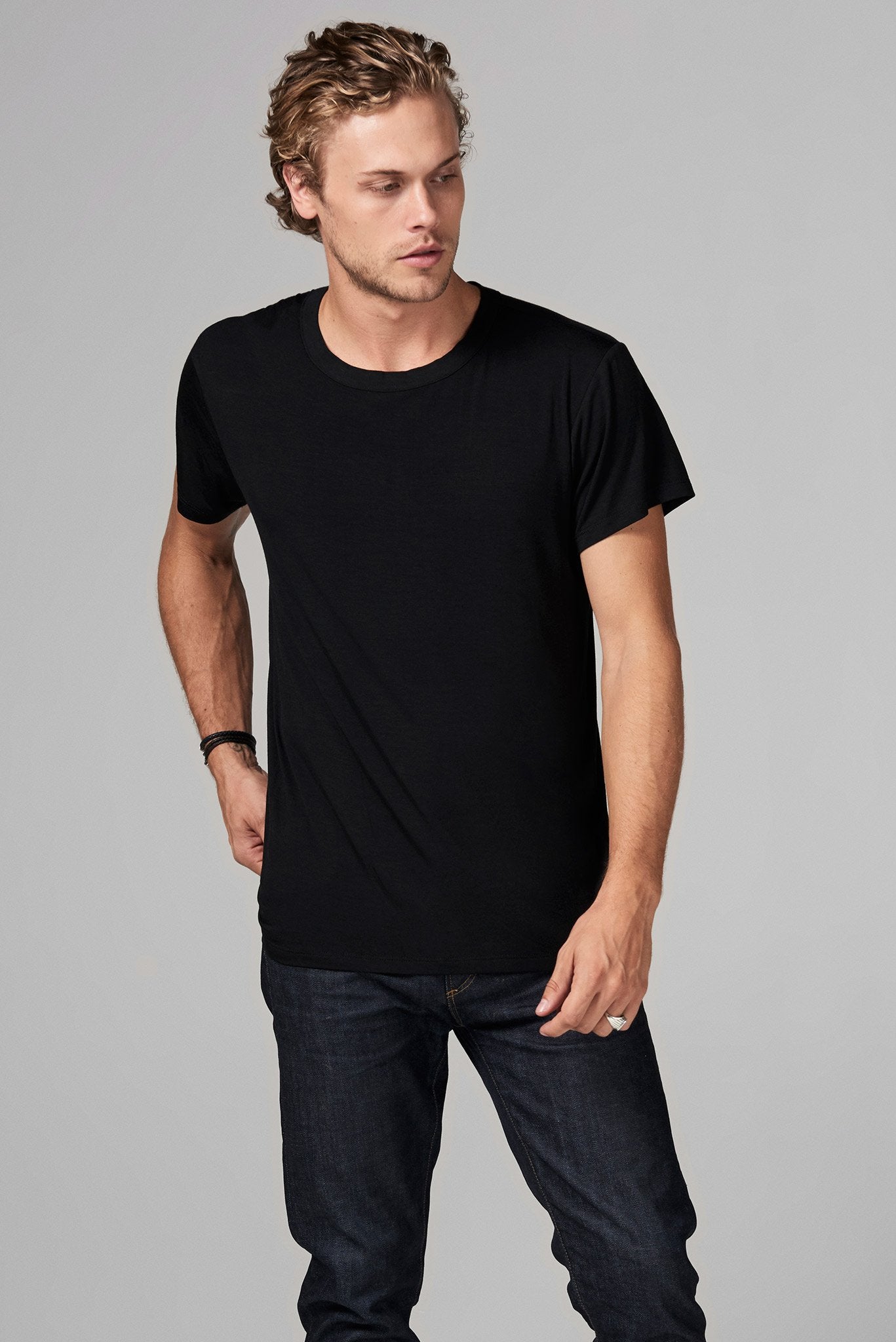 Men's Modal Relaxed Crew Neck Tee