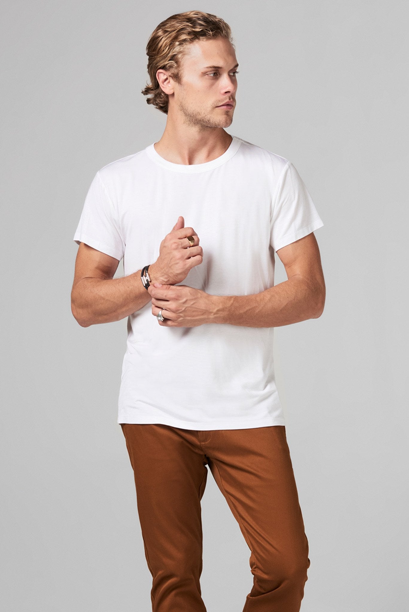 Men's Modal Relaxed Crew Neck Tee