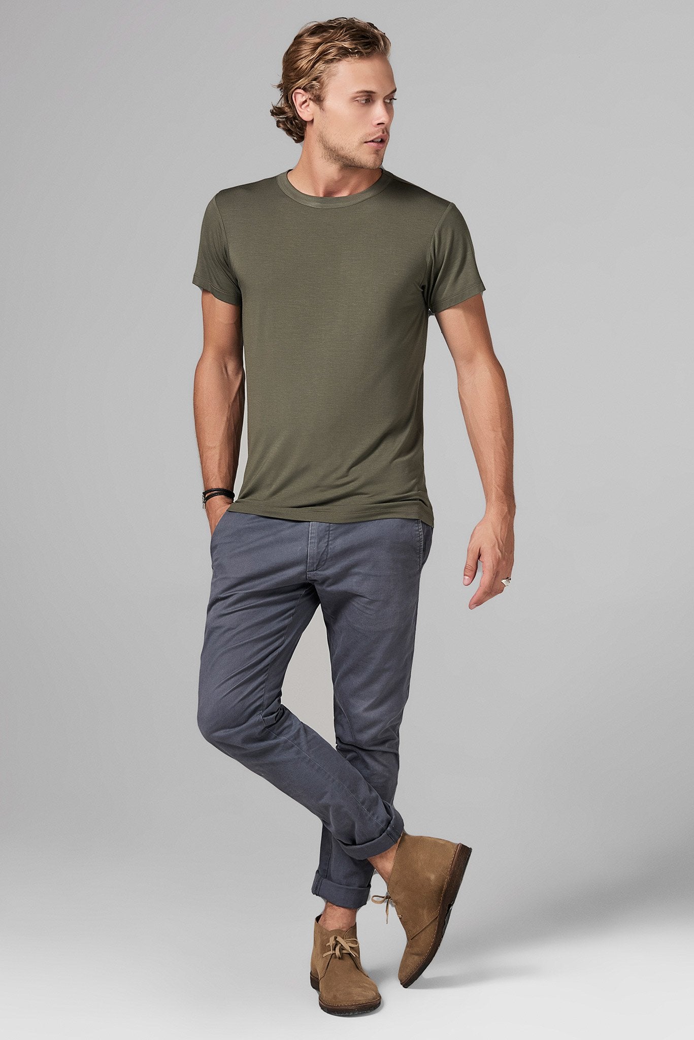 Men's Modal Relaxed Crew Neck Tee