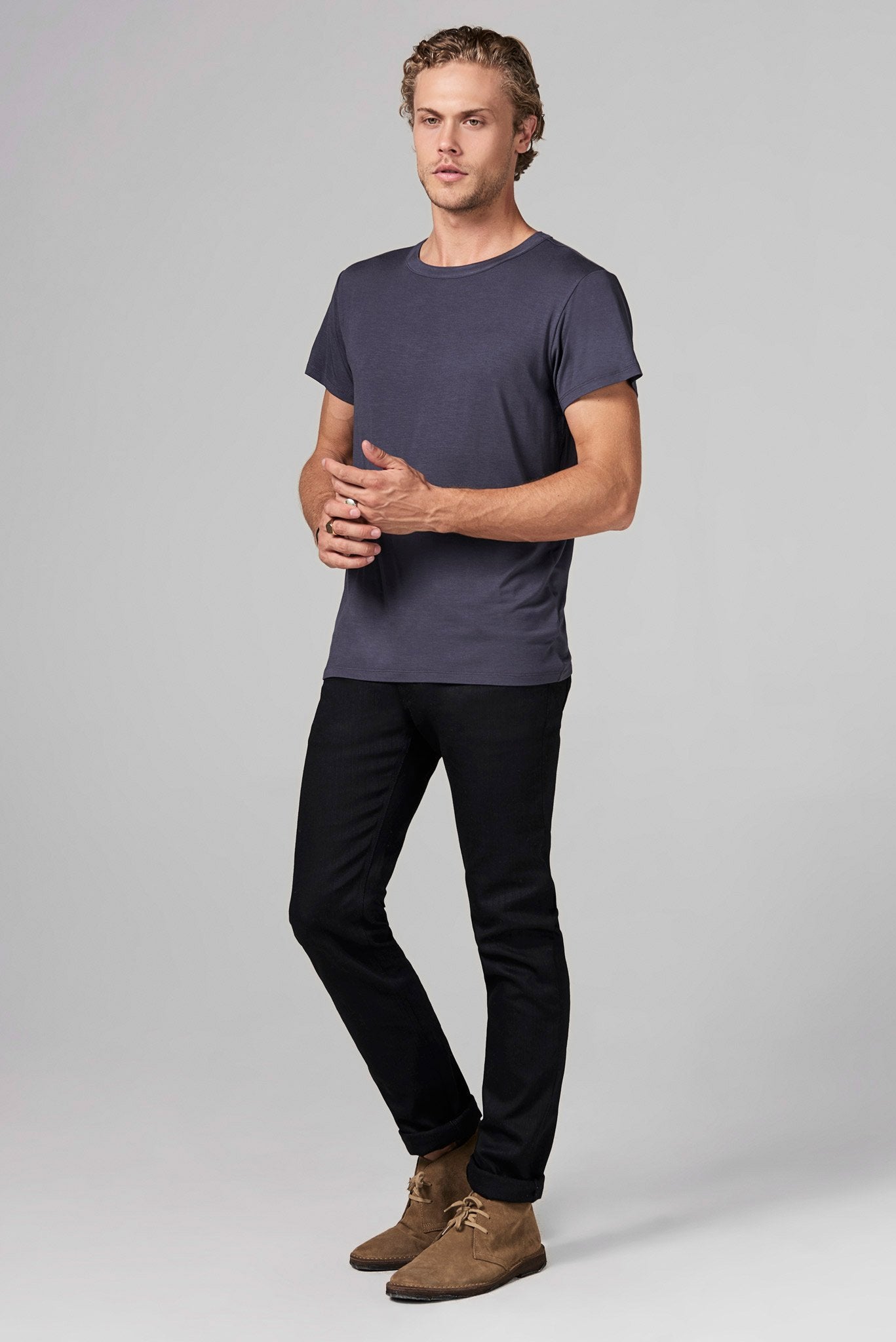 Men's Modal Relaxed Crew Neck Tee