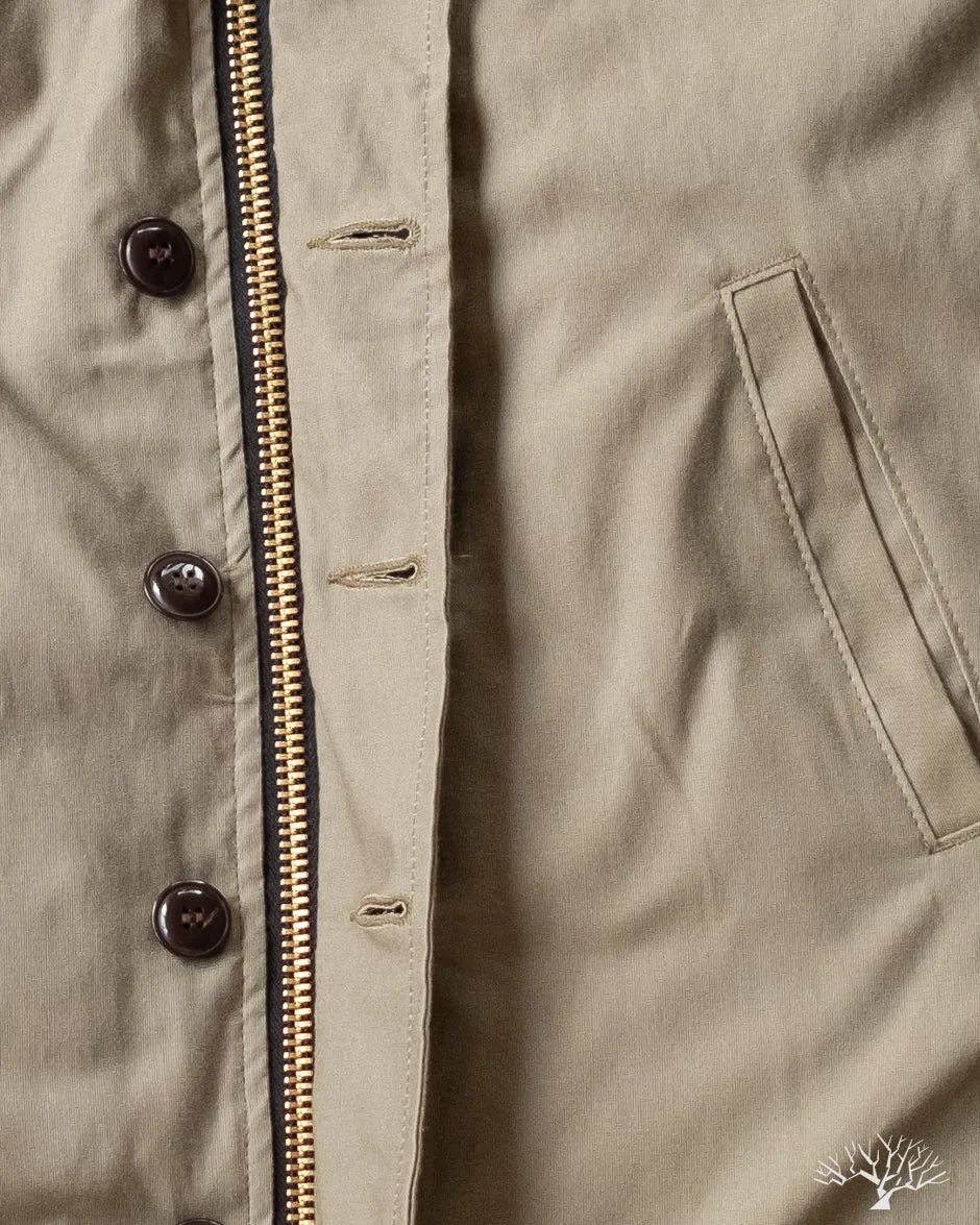 N-1 Deck Jacket - Olive Kodiak Mouton