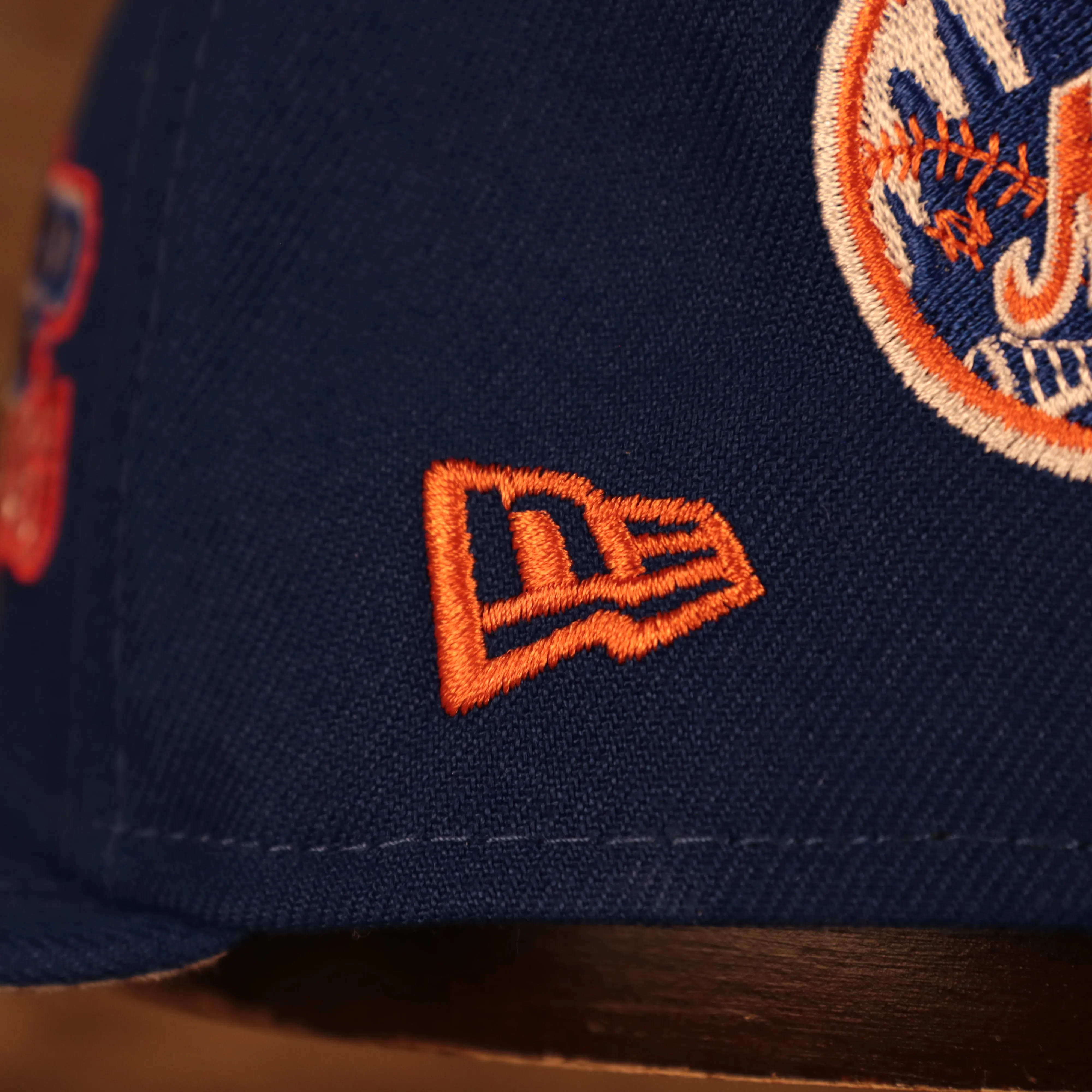 New York Mets Cooperstown Championship Rings All Over Side Patch Gray Bottom 59FIFTY Fitted Cap