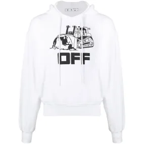 Off White Caterpillar White Hoodie