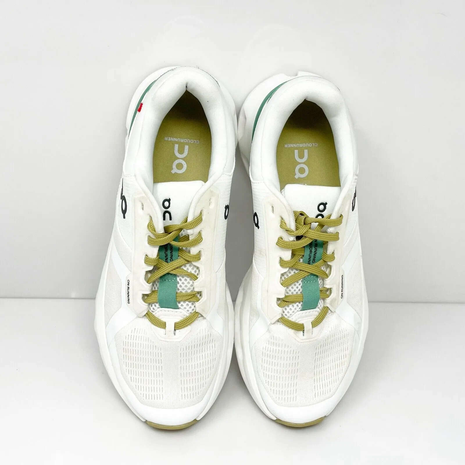 On Womens Cloudrunner 2 White Running Shoes Sneakers Size 8