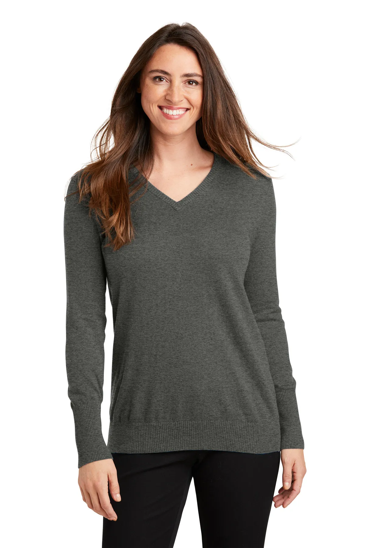 Port Authority LSW285 Ladies V Neck Sweater SKU: LSW285