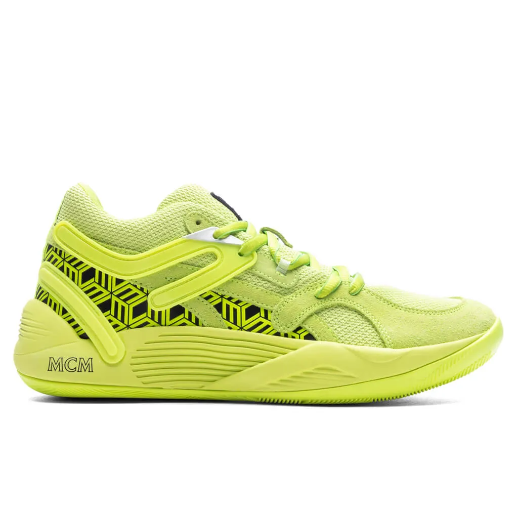 Puma x MCM TRC Blaze Court - Acid Lime/Black