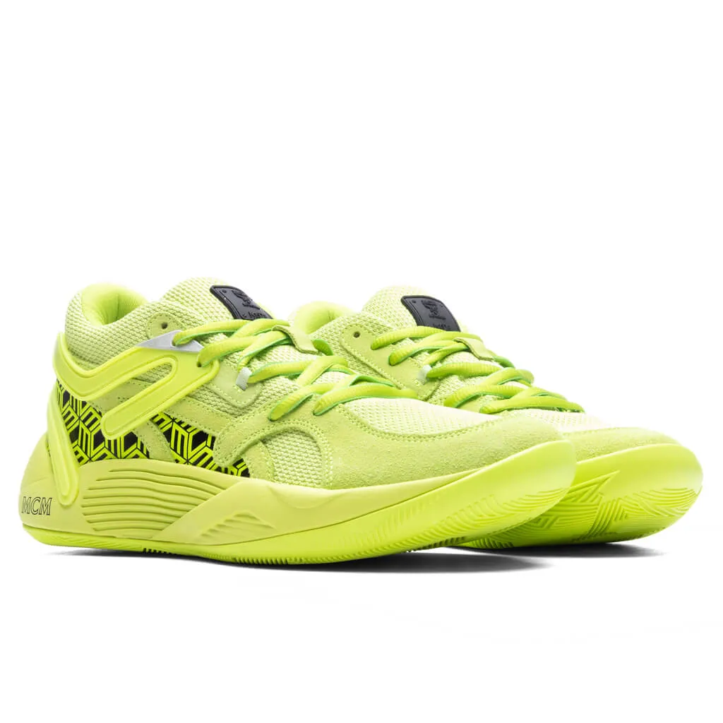 Puma x MCM TRC Blaze Court - Acid Lime/Black