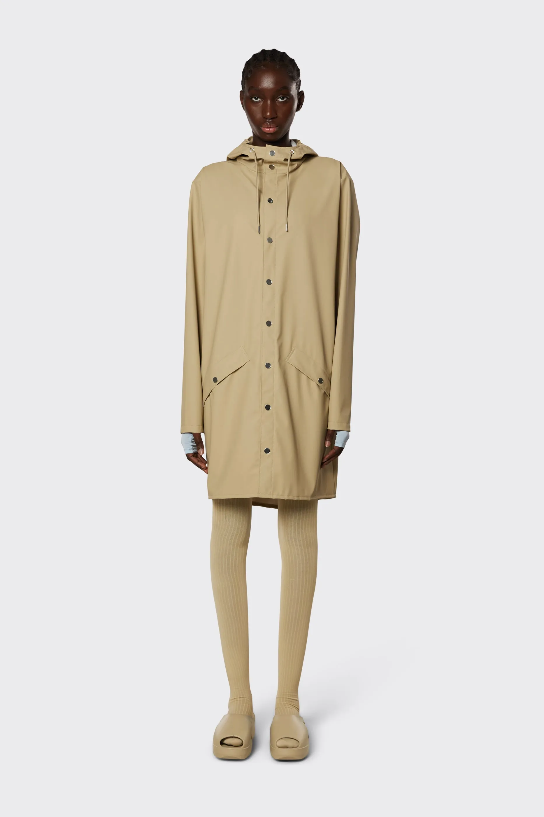  Rains      Long Jacket - Sand 