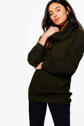 Rebecca Cowl Neck Oversized Boyfriend Sweater