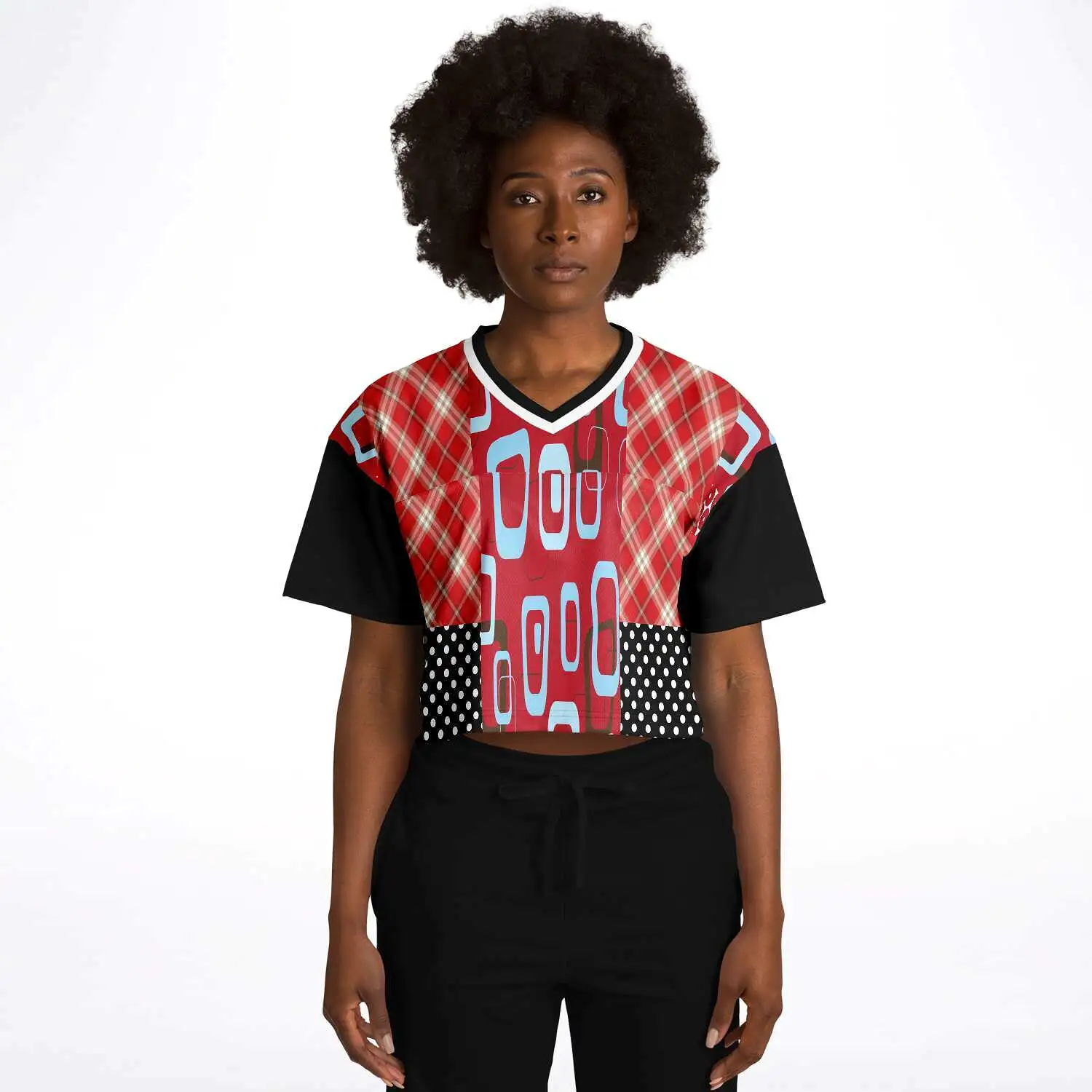 Red Pacific Palisades Crop Jersey