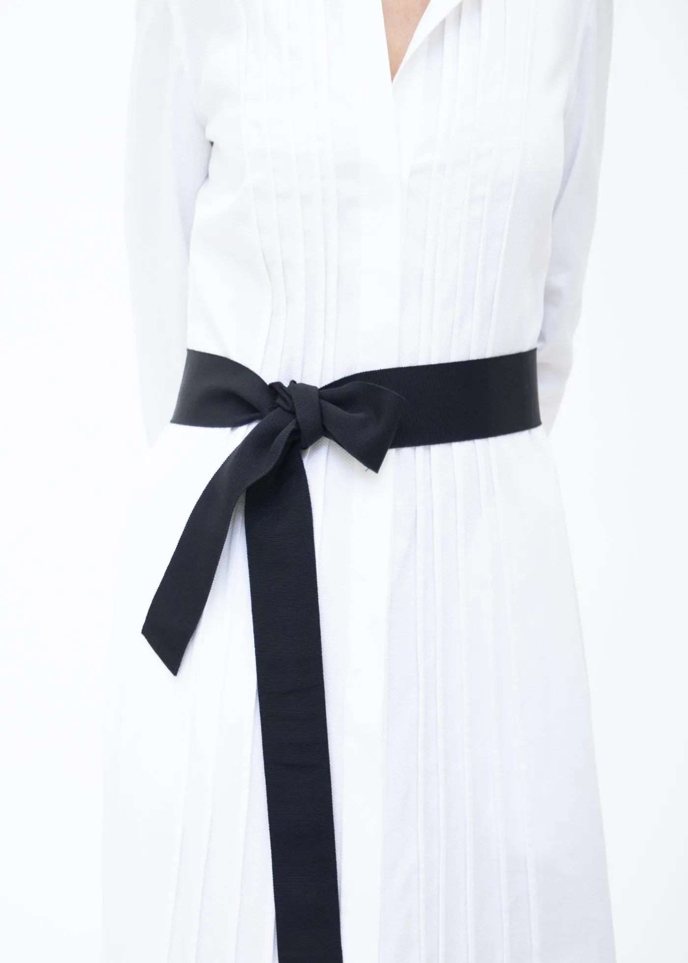 Ribbon Belt, Wide - Black