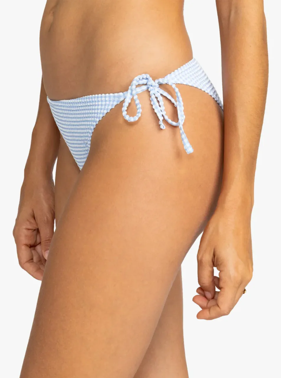 ROXY GINGHAM TIE-SIDE CHEEKY BIKINI BOTTOM