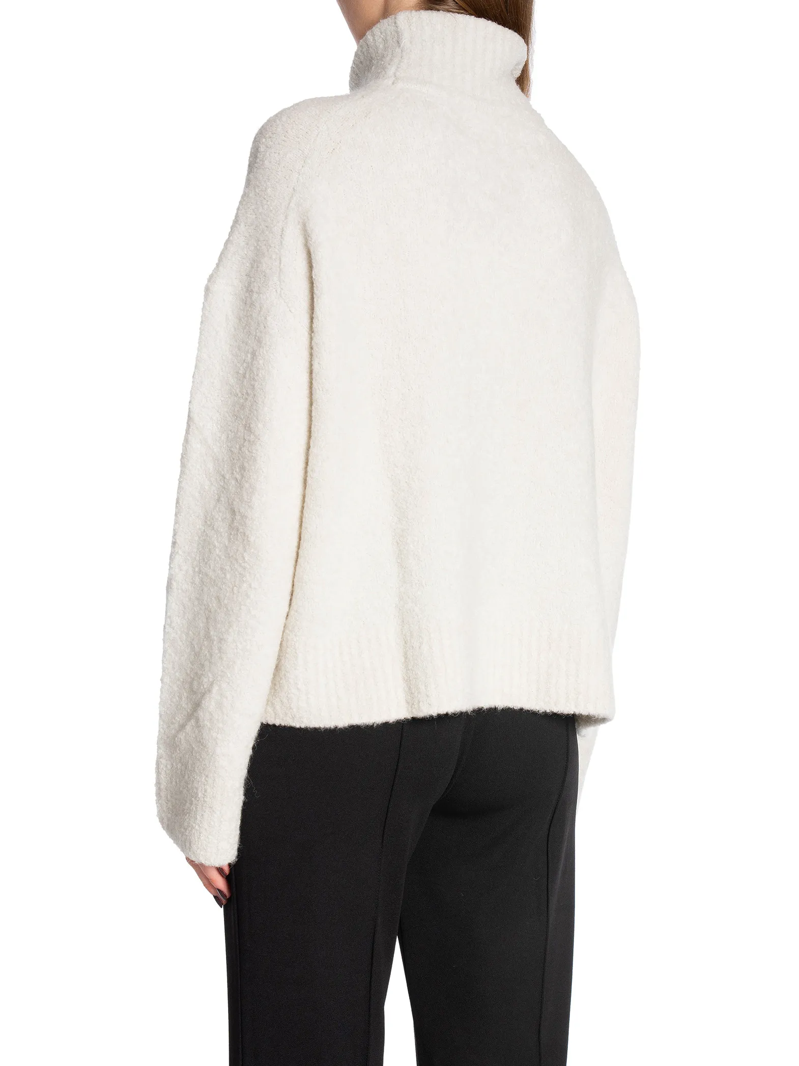 SAMSØE SAMSØE TOP MANDIE TURTLENECK WHITE ONYX