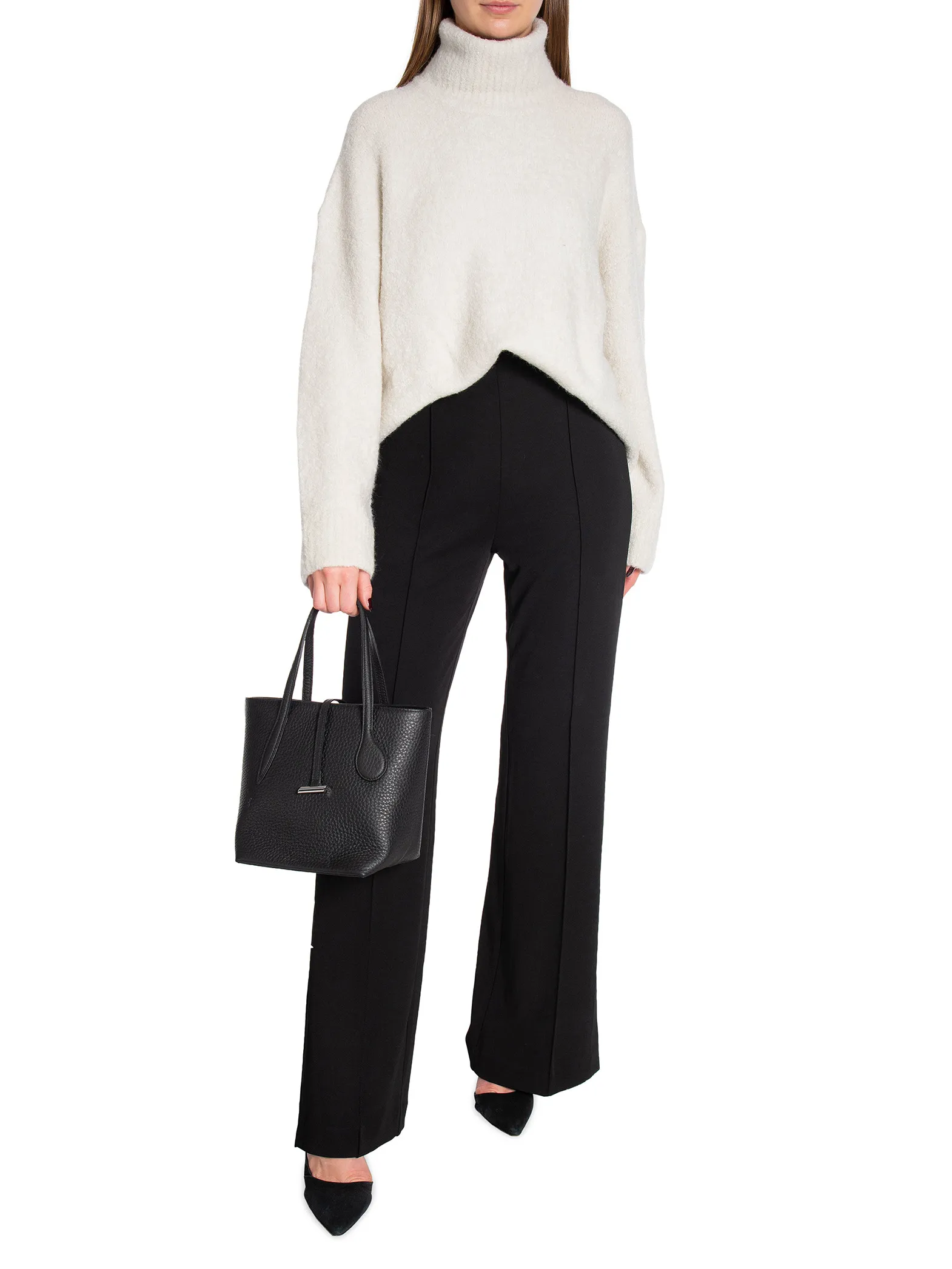 SAMSØE SAMSØE TOP MANDIE TURTLENECK WHITE ONYX