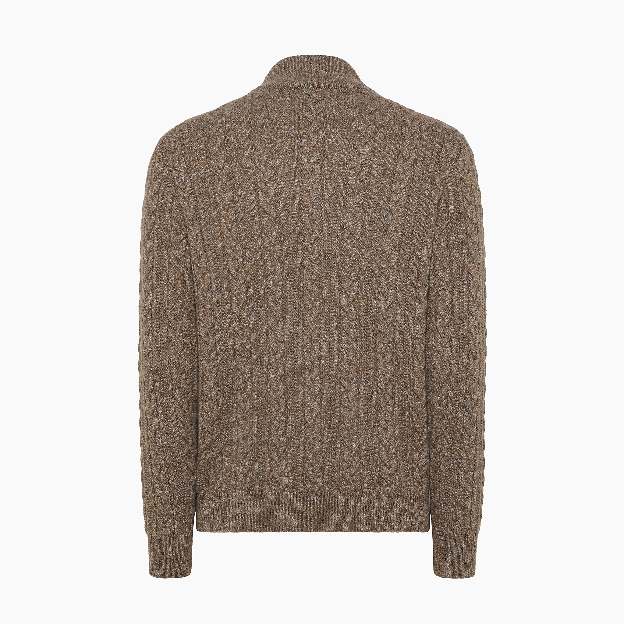 Sauvian knitted Crew Neck in Mouliné Cashmere