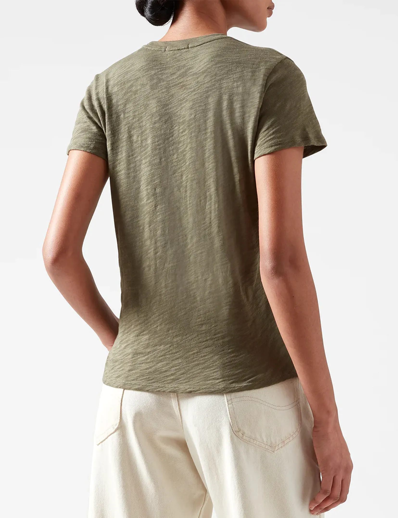 Schoolboy Crew Tee, Army