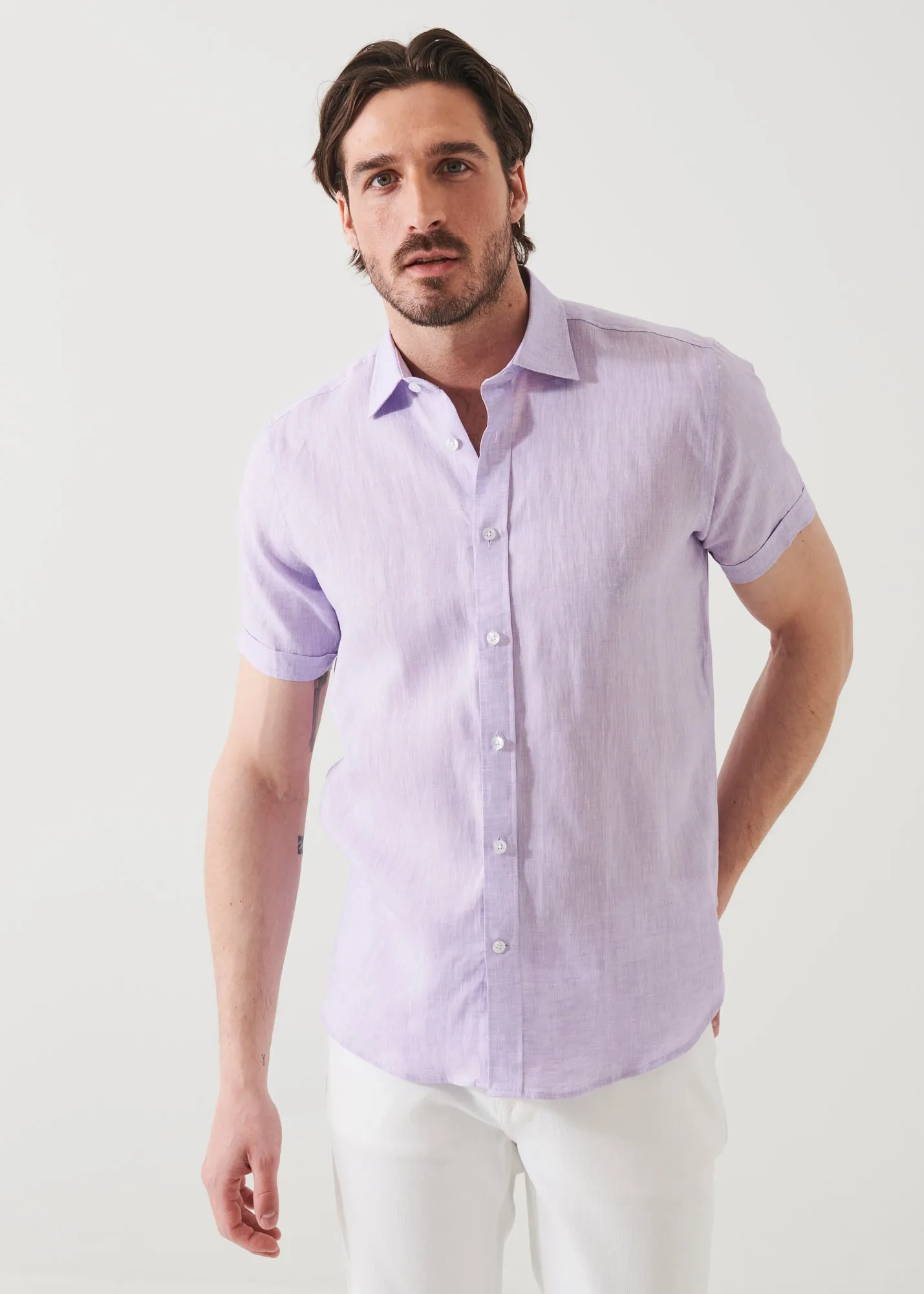 SHORT SLEEVE LINEN SHIRT