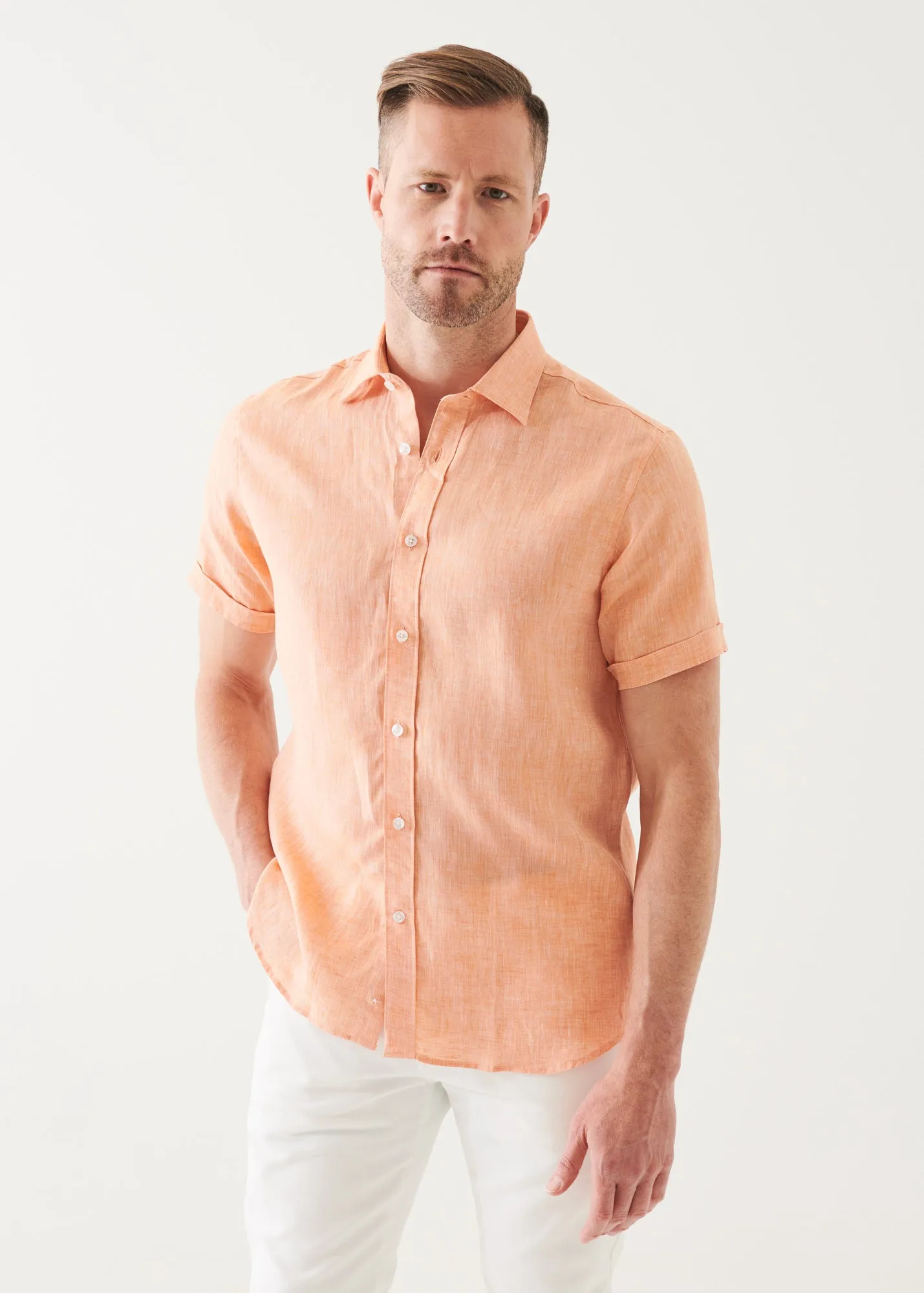 SHORT SLEEVE LINEN SHIRT