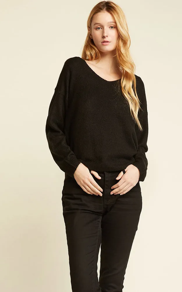 SM1954 Basic V-neck Sweater