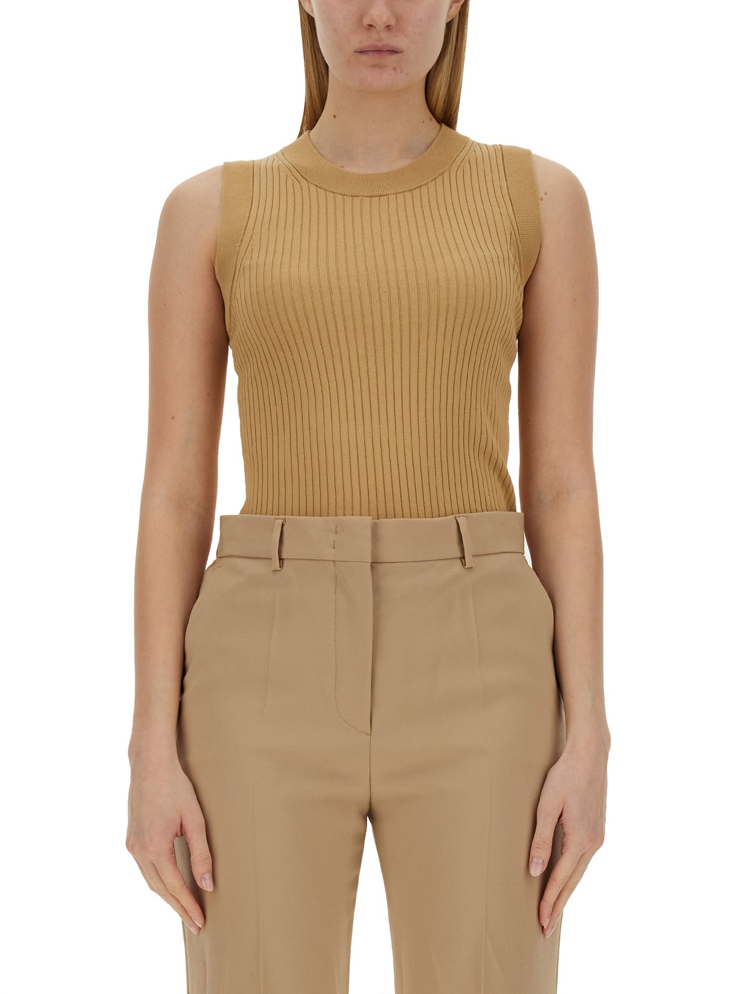 SPORTMAX    COTTON JERSEY TOLEDO TOP