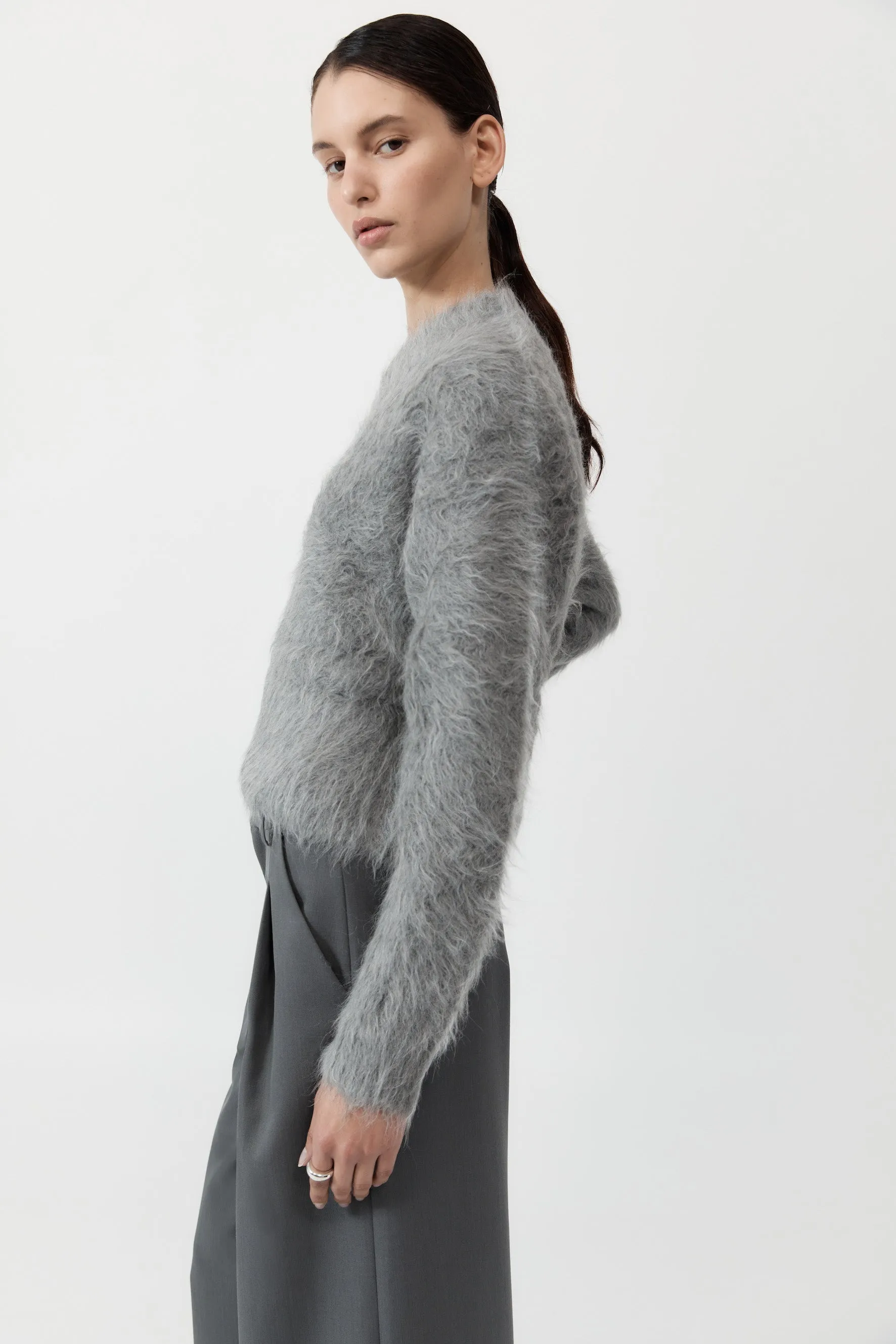  St Agni      Alpaca Sweater - Soft Grey 