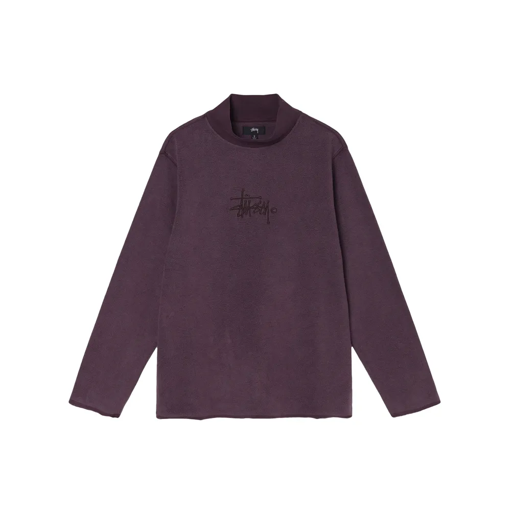 Stussy Gen Mock Neck Fleece Wine 218125