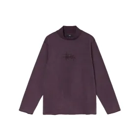 Stussy Gen Mock Neck Fleece Wine 218125