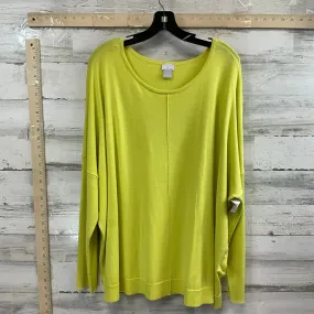 Sweater By Chicos In Yellow, Size: 1x