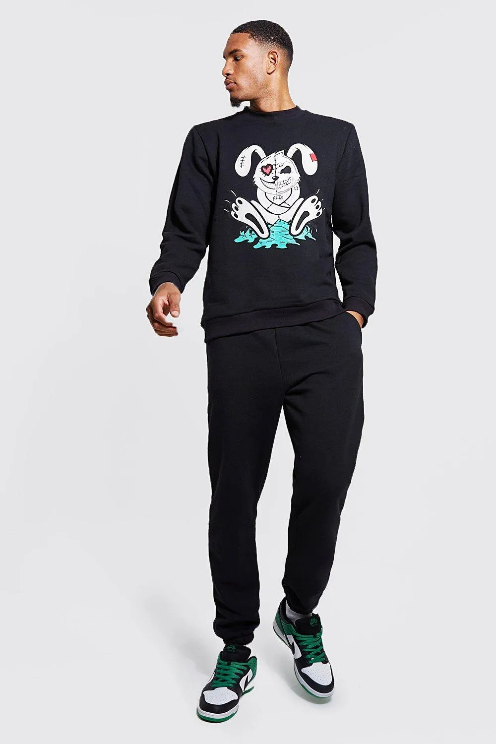 Tall Evil Bunny Ext Neck Sweater Tracksuit