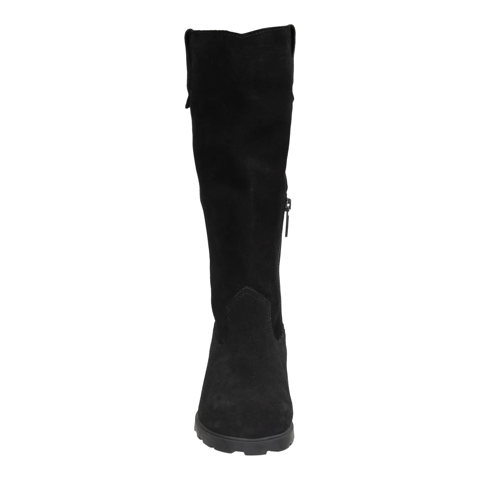 TALLOW in BLACK Heeled Mid Shaft Boots