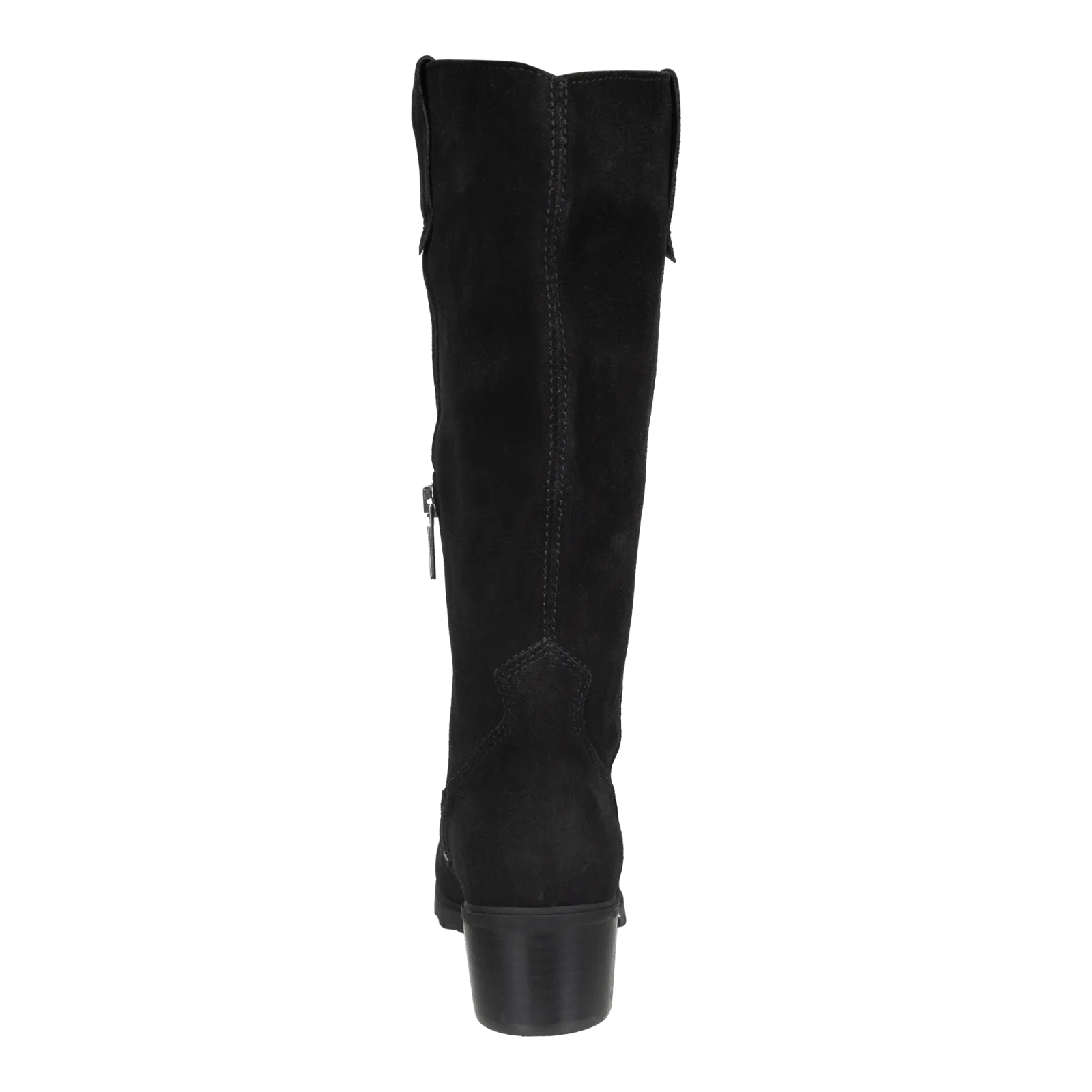 TALLOW in BLACK Heeled Mid Shaft Boots