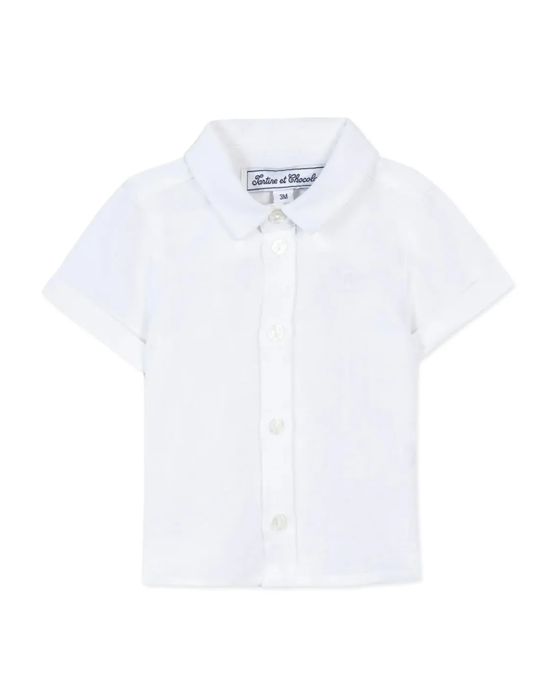 Tartine Boy's Linen SS Button Up Shirt