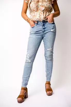 The Emily Judy Blue Hi Waist Skinny