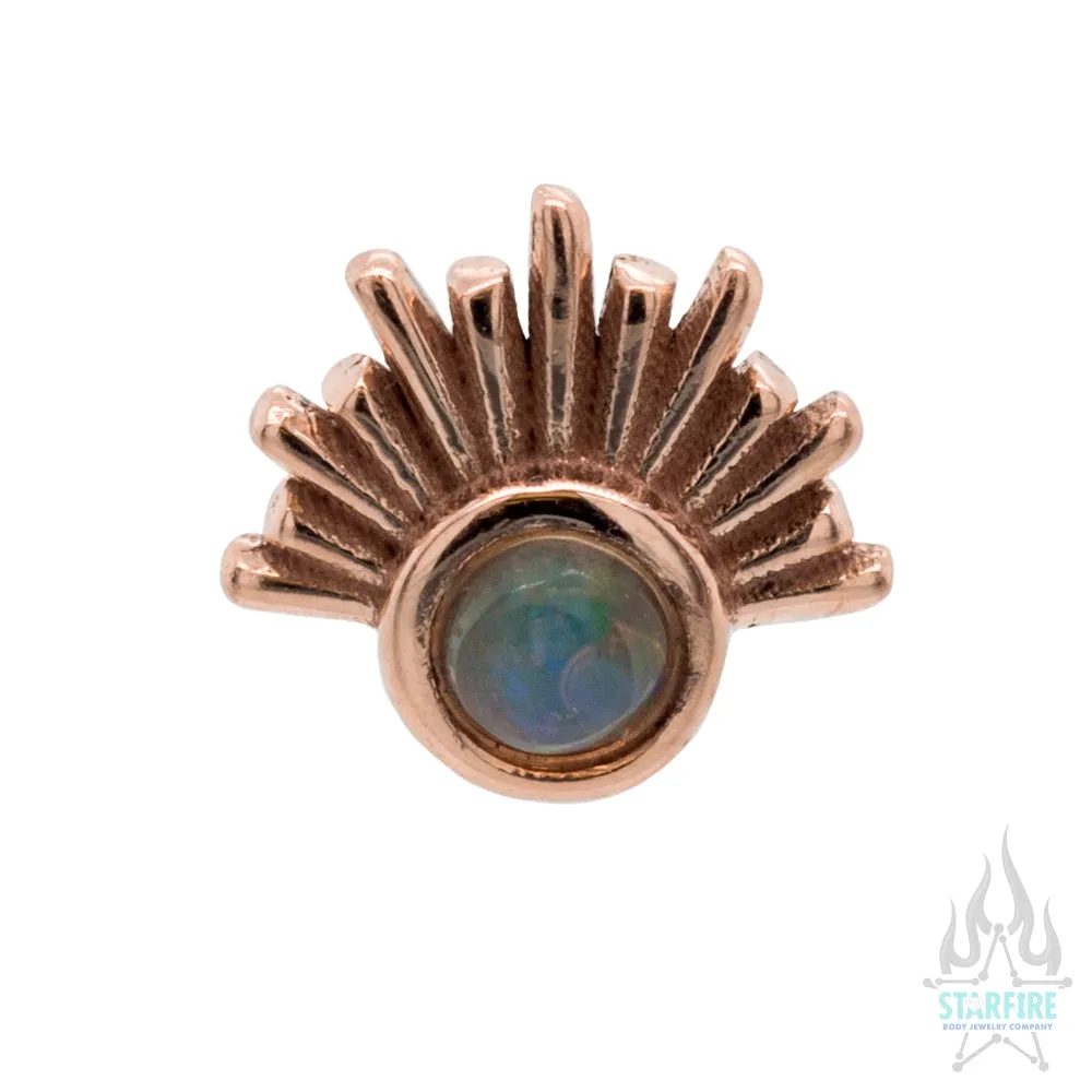 threadless: Blaze Pin in Gold with Gemstone