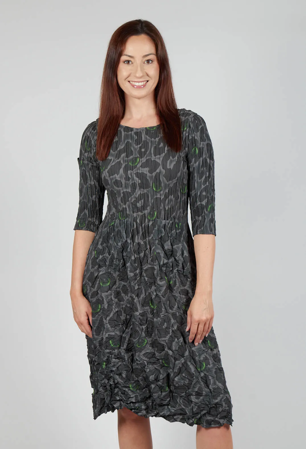 Three Quarter Sleeve Smash Dress in Eye of the Panther