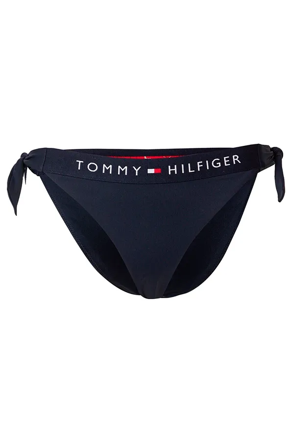 Tommy Hilfiger Women Side-tie Cheeky Bikini Bottom Navy