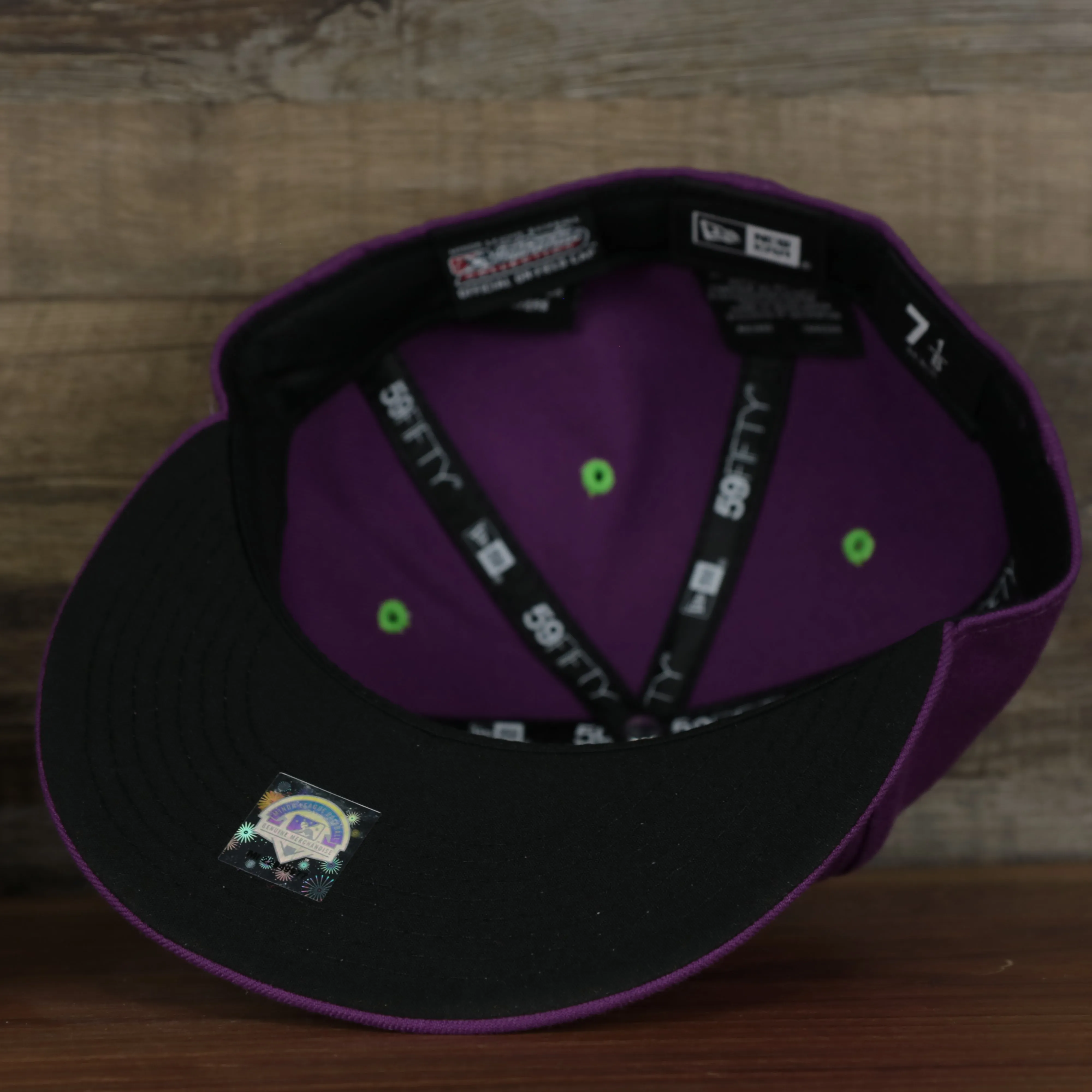 Tri-City Dust Devils 2022 Vineros de Tri-City Copa de la Diversion On-Field Black Bottom 5950 Fitted Cap | Purple