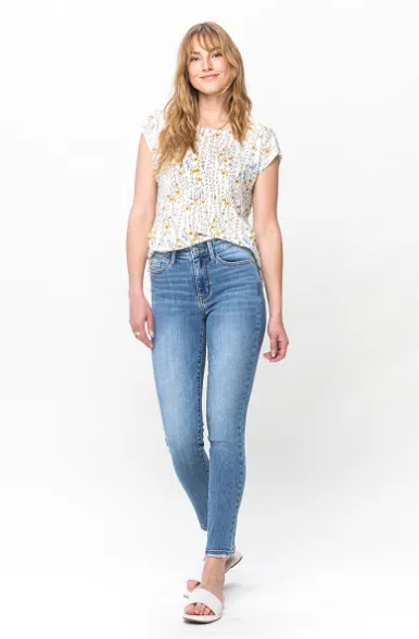 Vintage Wash Skinny Jeans by Judy Blue